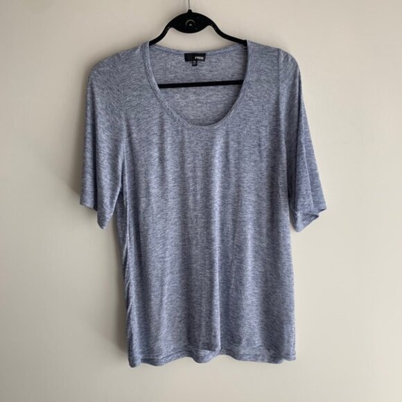 Aritzia Wilfred Free T-Shirt Heathered Oversized Marle Crew neck Short Sleeve XS - Picture 5 of 15